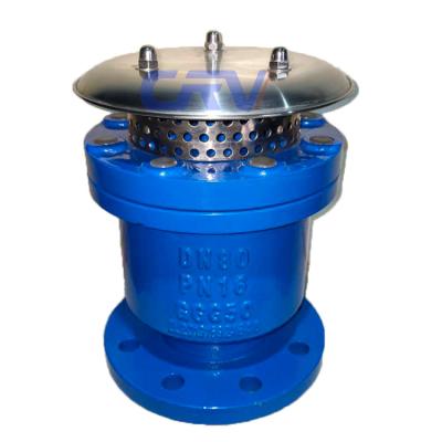 China General DN125 Gas And Oil 5 Inch Cast Brass Flange End Cast Iron Single Hole Air Release Valve for sale