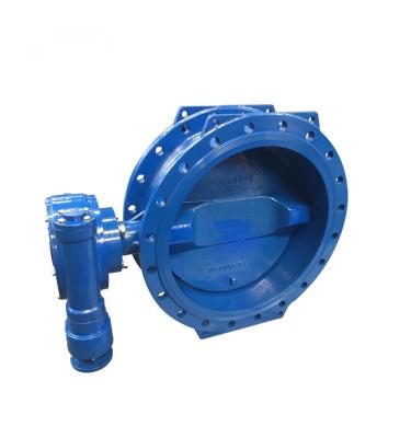 China Factory direct sale DN400 PN16 SS420 general eccentric butterfly valve double stem flange for sale