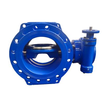 China General 28 Inch DN700 API609 Stainless Steel Welded Double Seat Eccentric Butterfly Valve for sale