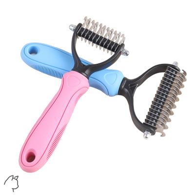 China LOW MOQ Viable Wholesale Pet Grooming Comb Dog Dematting Comb for sale