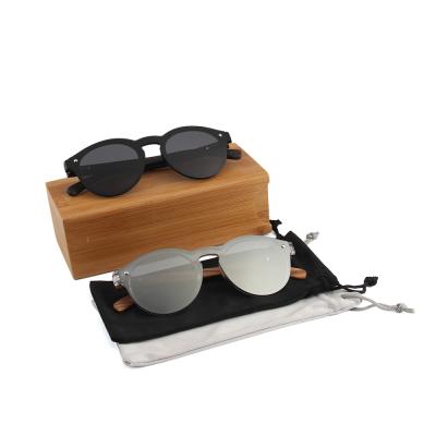 China High-end cool one-piece wooden sunglasses polarized sunglasses new decoration trend lens shades for sale