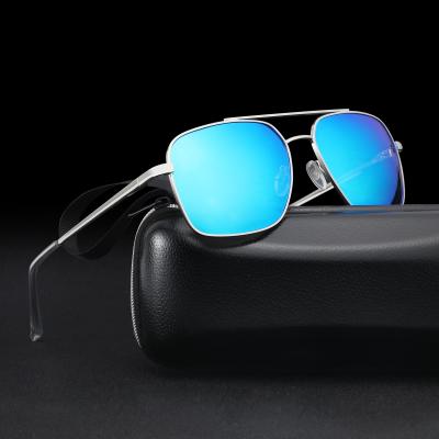 China Fashion Sunglasses Men's Sunglasses Polarized Glasses 2021 Classic Style Metal Retro Glasses for sale