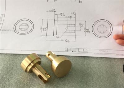 China Custom Precision Brass Machined Parts Solid Brass Flange For Heating Element for sale