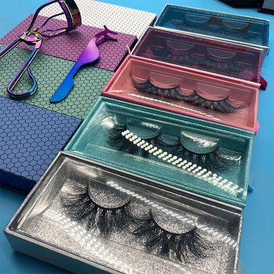 China Natural eye lashes 20mm mink eyelashes5d wholesale clear mink eyelashes seller bulk mink eyelashes for sale