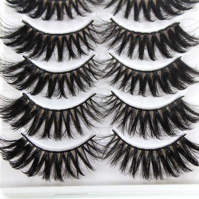 China New Design High Quality Crisscross Eyelash Long Handmade Natural 3d False Mink Eyelashes for sale