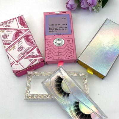 China Factory real thick clear bulk seller lashwholesale real soft 3d fake hair mink eyelashes with custom packing for sale