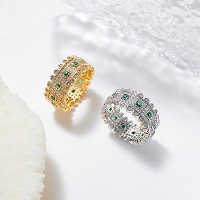 China High Quality UAE Color Crystal Finger Rings Cultural Elements For Women Abu Dhabi Door Quality Tag Jewelry Accessories for sale