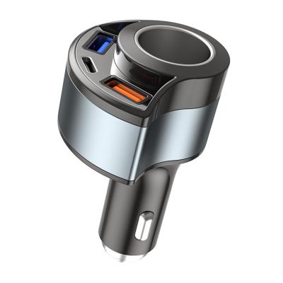 China China-chic New 4 in 1 USB C Car Charger, Multi USB Cigarette Lighter Adapter, Plug Splitter with Dual USB Type C PD Fast Car Charger for sale