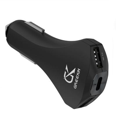 China China-chic New 2 Port Usb C 1Pd Electric Car Charger,Compatible Fast Charging Car Charger for sale