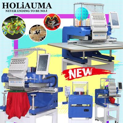 China 1200spm high speed computer embroidery machine 450*650mm single head embroidery machine hat/flat/3d chenille embroidery for sale