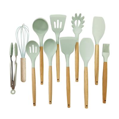 China Sustainable New 2022 Wholesale Kitchen Tools And Gadgets 12 Pcs Food Grade Silicone Kitchen Utensils Sets Cookware for sale