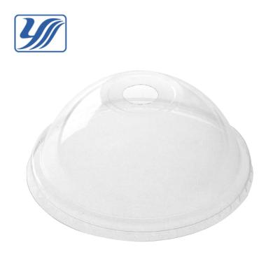 China Flip No. 12 oz 14oz 16oz OPS Dome Lid With 24mm Straw Hole for sale