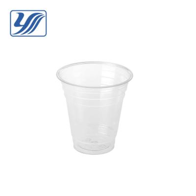 China Clear 14oz Plastic Disposable PET Plastic Cup For Beverage for sale