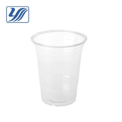 China Disposable Eco Friendly 16oz PET PLA Disposable Cup With Lid for sale