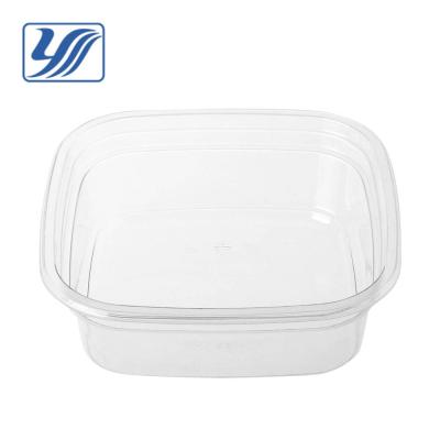 China 117mm PLA 8oz Plastic Grocery Disposal Microwavable PET Container for sale