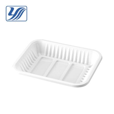 China Plastic Meat Food Dish Container Eco - Friendly Tray for sale