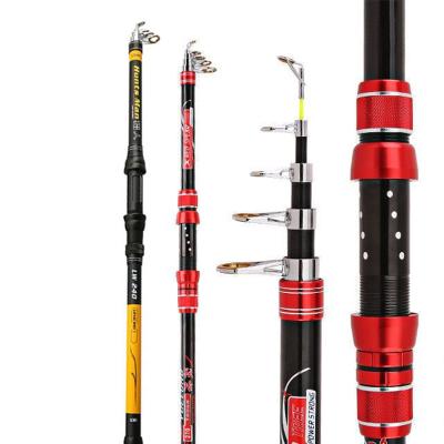 China Carbon six layers of metal sea fishing fabric thrown far rod for sale