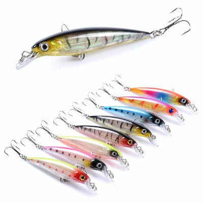 China Best Selling ABS Plastic Sea Fishing Equipment 3D Minnow Eyes Minnow Lures Fishing With Good Action for sale