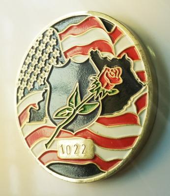 China Personalize American Flag Challenge Coins , Metal Military Commemorative Coins for sale