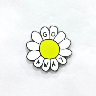 China Flower Shape Custom Lapel Pins Small Order With Hard Enamel Craft for sale