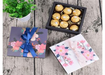 China Flowers / Chocolate Custom Paper Gift Box Colorful Cardboard Sliding Drawer Gift Box for sale