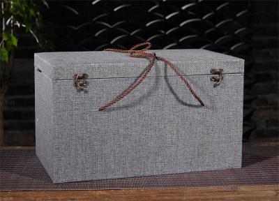 China Fabric / Velvet Upmarket Chinoiserie Custom Paper Gift Box For Packing Precious Artwork for sale