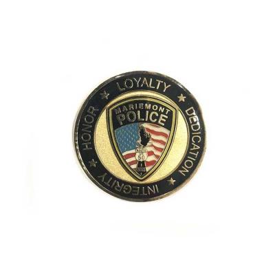 China Double Sided Navy Challenge Coins Customized Alloy Gold Plating Company Logo Soft for sale