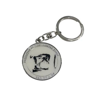 China Double Side Custom Metal Keychains With Soft / Hard Enamel In Nickel / Golden Plating for sale