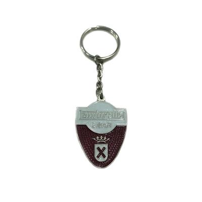 China Fashion Metal Trolley Coin Keyring With Different Styles , Custom Shield Shape for sale