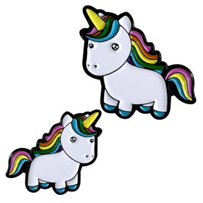 China Different Kinds Of Unicorn Custom Soft Enamel Pins , Cute Enamel Pins for sale