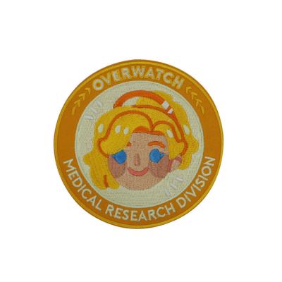 China Cartoon Round Shape Custom Embroidered Patches Design Your Own Eco - Friendly for sale