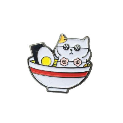 China Soft Enamel Custom Cute Cat Lapel Pins Small Quantity With Zinc Alloy Material for sale