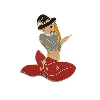 China Customized Design Hard Enamel Metal Badge Pin With Human Shape for sale