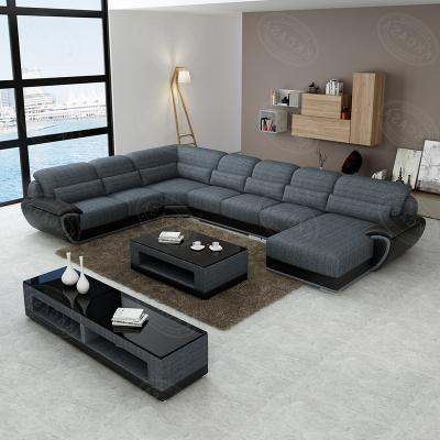 China Latest Room Sectional Sofa Sofa Lving Italy High Quality Leather U Shaped Sectional Sofa for sale