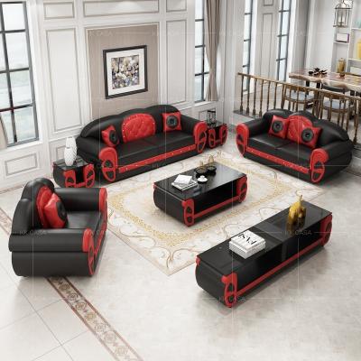 China With Lamp Living Room Sofa Specific Use Fabric 321 Sofa Set European Style 321 Leather Sofa for sale