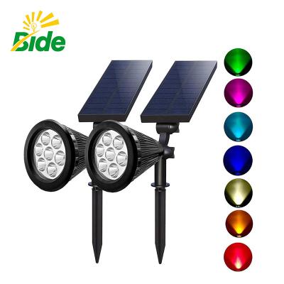 China Wholesale 7pcs Garden/Patio/Lawn Outdoor Garden Yard Led Solar Powered Lights Solar Spotlight for sale