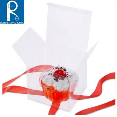 China Gift Packing PVC Packing Box Folding Transparent Box Small Box Plastic Clear Gift Envelope for sale