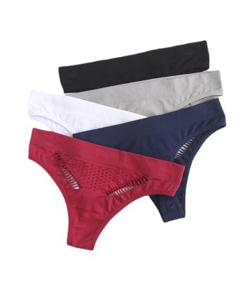 China Design Breathable Underwear For Sexy Women Hollow Out Thong Panties Ladies Hot Pants for sale