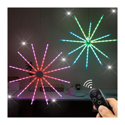 China Festival Christmas Decoration Light Factory Direct High Quality 2D Digital Dot Control Firework Holiday String Lights Meteor Rain Light for sale