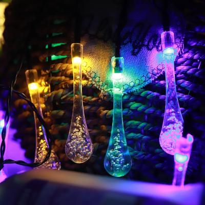 China Outdoor Water Drop LED Fairy Lights String Lights Fairy Lights Garden Stage Decoration LED Drop Party for sale