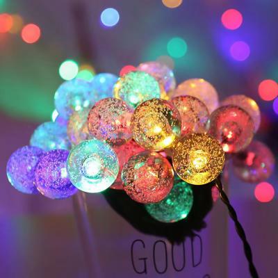 China Buble Manufacturer Directly Supply Solar String Lights Bubble Ball Air String Lights LED Outdoor Yard Lawn Decoration for sale