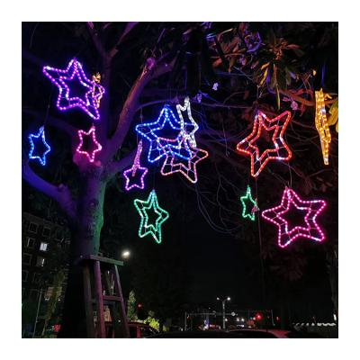 China Chinese PVC and LED Big String Festival Star Light Supplier Festival Star Light Christmas Lights Large for sale