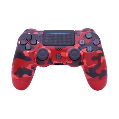 China With handbreak with logo gamepad PS 4 game controller for PS 4 joystick 62 motor vibration controller dual colors wireless remote control PC for sale