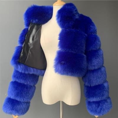 China 2022 New Arrivals Breathable Imitation Women Deep Coat Female Stand Collar Long Sleeve Coats Female Cropped Fur Coat Wholesale For Ladies for sale