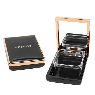 China WH-F210 Square Plastic Empty Compact Cosmetics Packaging Aseptic Pressed Powder Case With High Quality for sale