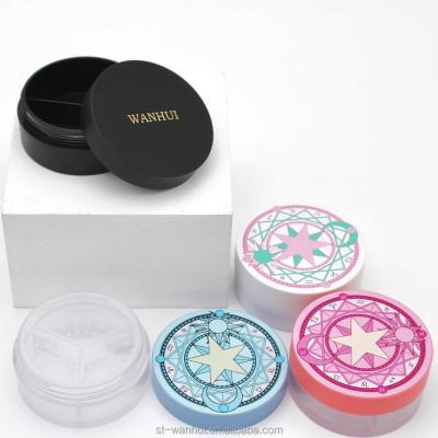 China Customized High Quality Cute Cute Loose 3-Color Powder Container for sale