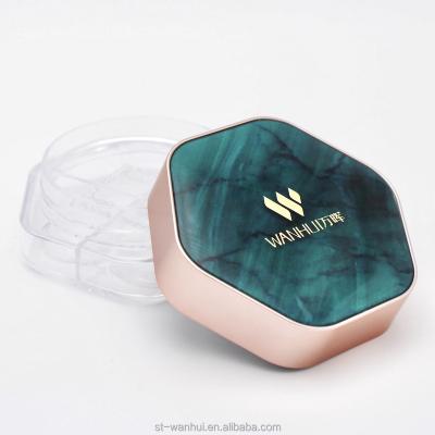 China High Quality Unique Luxury Hexagon Powder Loose Case for sale