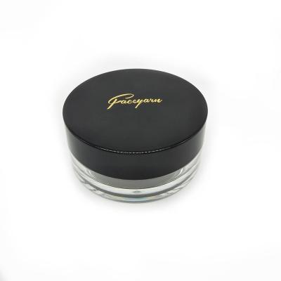 China Loose Powder Round Plastic Cosmetic Jar WH-F161B With Net Loose Powder ABS for sale