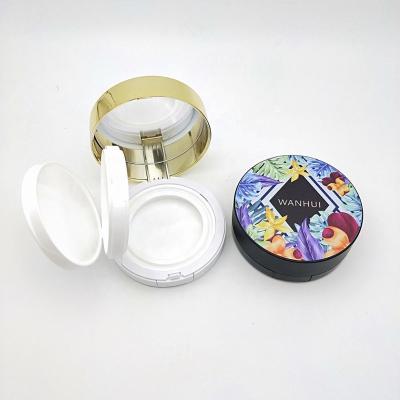 China Recyclable Empty BB Cream Air Cushion Case With Powder Puff for sale