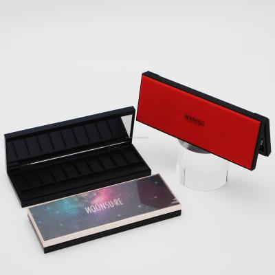 China Custom 10 Color High End High End Quality Empty Eyeshadow Palette For Private Label for sale